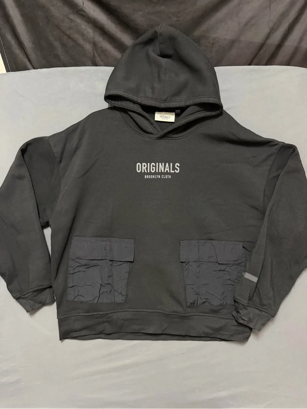 Brooklyn Cloth Men's Black Sweatshirt with White 'ORIGINALS' Logo